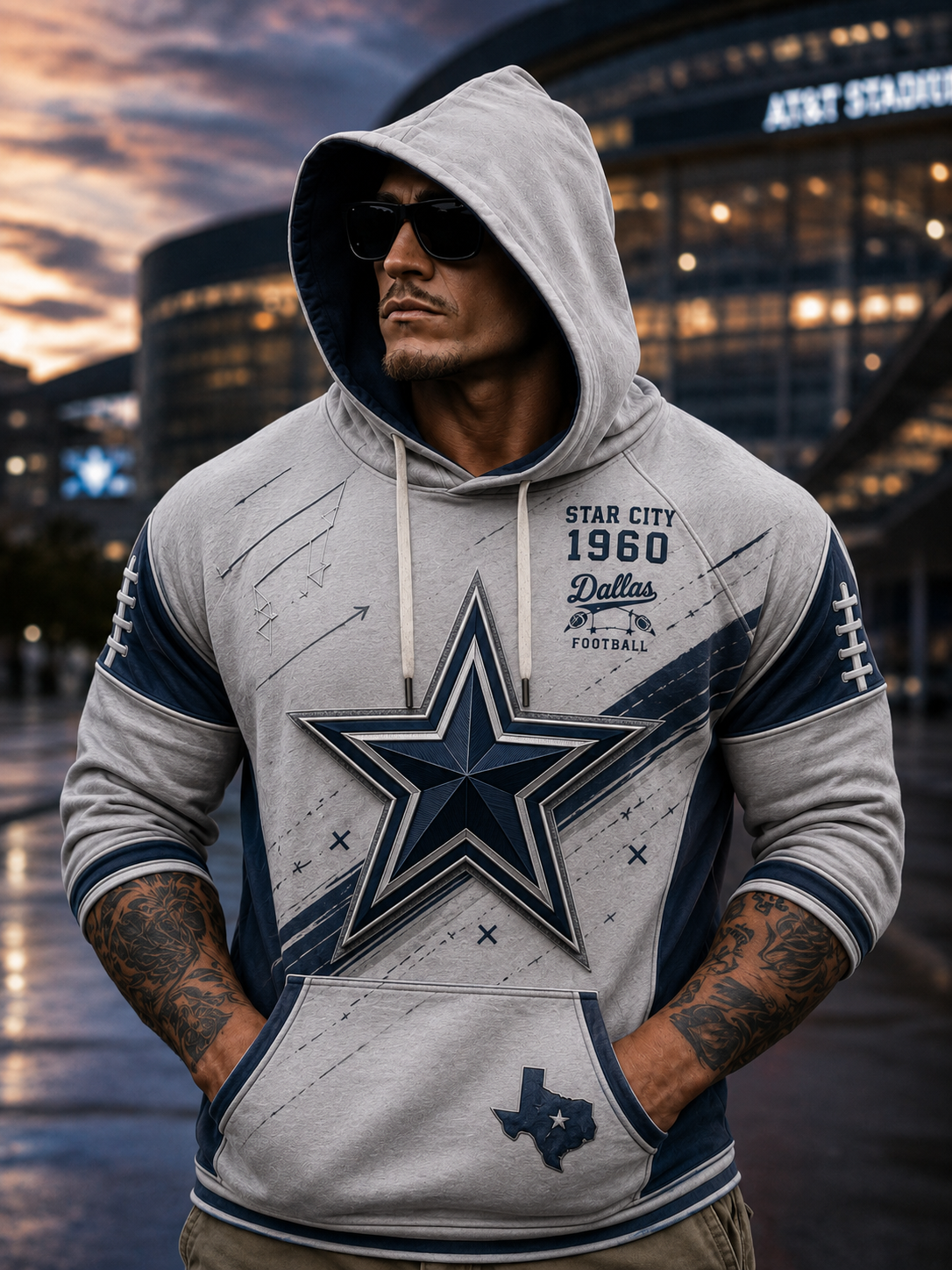 Men's Casual Short Sleeve Hoodie
