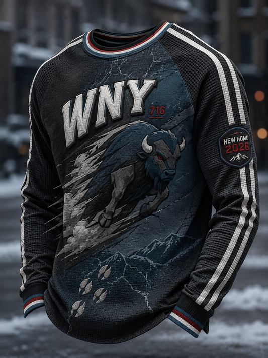 Men's Waffle Long Sleeve T-Shirt