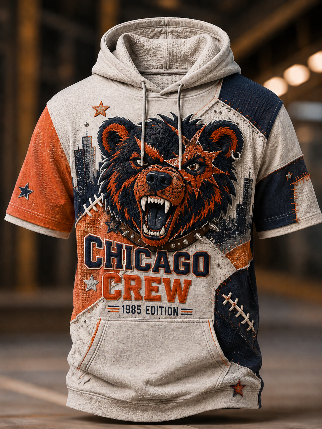 Men's Casual Short Sleeve Hoodie