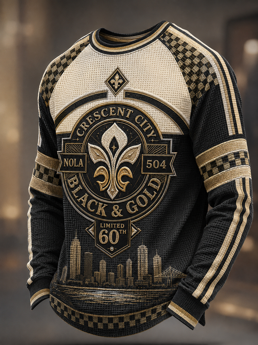 Men's Waffle Long Sleeve T-Shirt