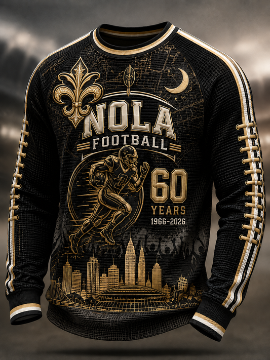 Men's Waffle Long Sleeve T-Shirt