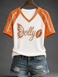 Women's Tennessee Football Casual Printed T-shirt
