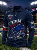 Men's The Team From The United States Design Print Print Polo Shirt