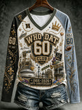 Women's Long-Sleeved T-Shirt With Dropped Shoulders