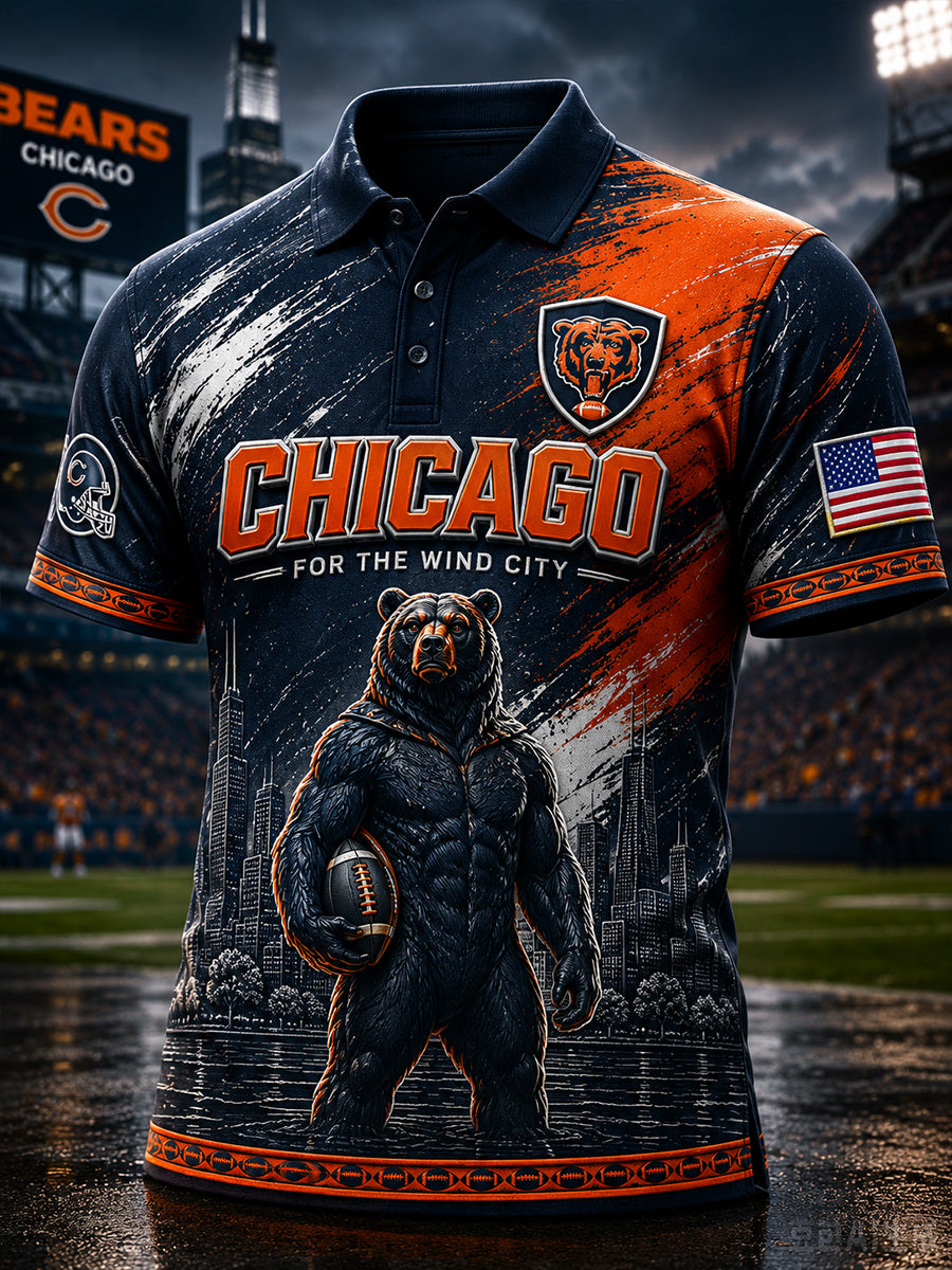 Men's Rugby Short-Sleeve Polo Shirt