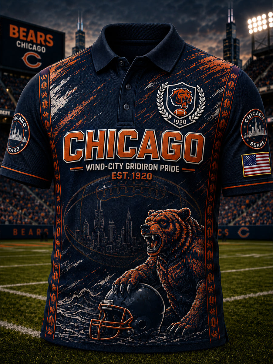 Men's Rugby Short-Sleeve Polo Shirt