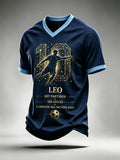 Men's Soccer Legend Retire Memorial Casual Short Sleeve V-neck T-shirt