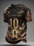 Men's Soccer Legend Retire Memorial Casual Short Sleeve T‑Shirt