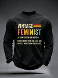 Men's Vintage Feminist Waffle Top