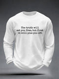 Men's The Truth Will Set You Free But First It Will Piss You Off Waffle Top