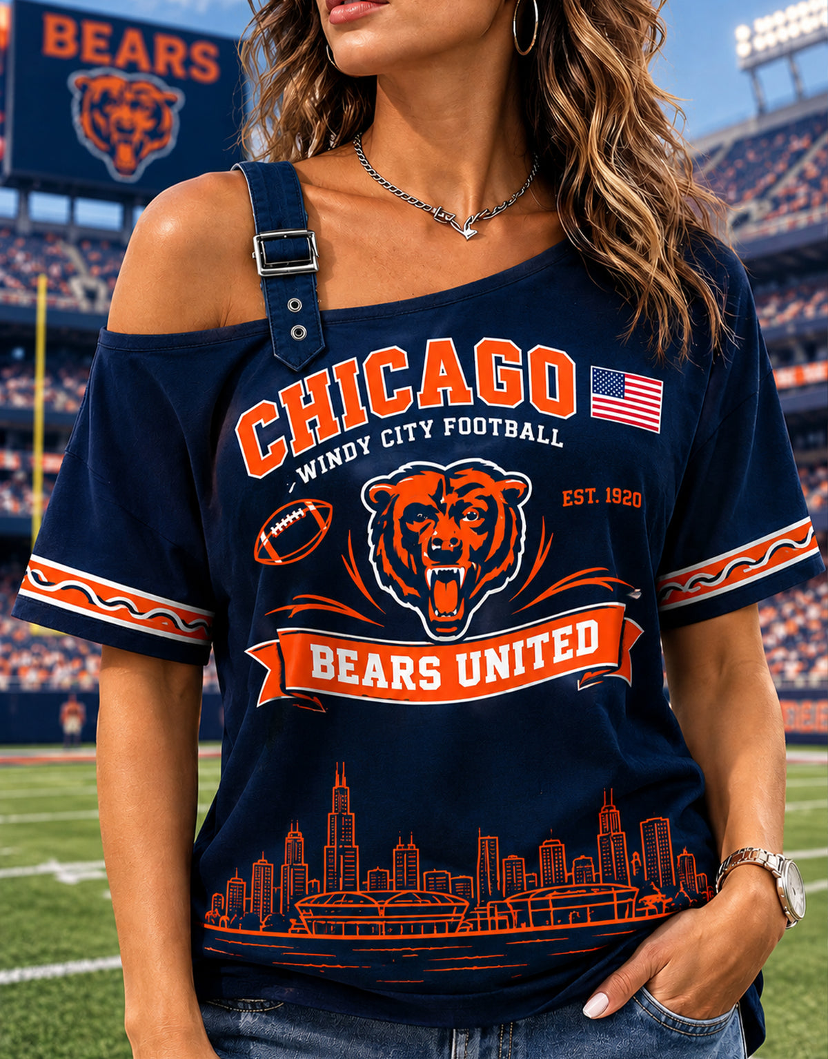 Women's Long-Sleeve Off-Shoulder Sweatshirt
