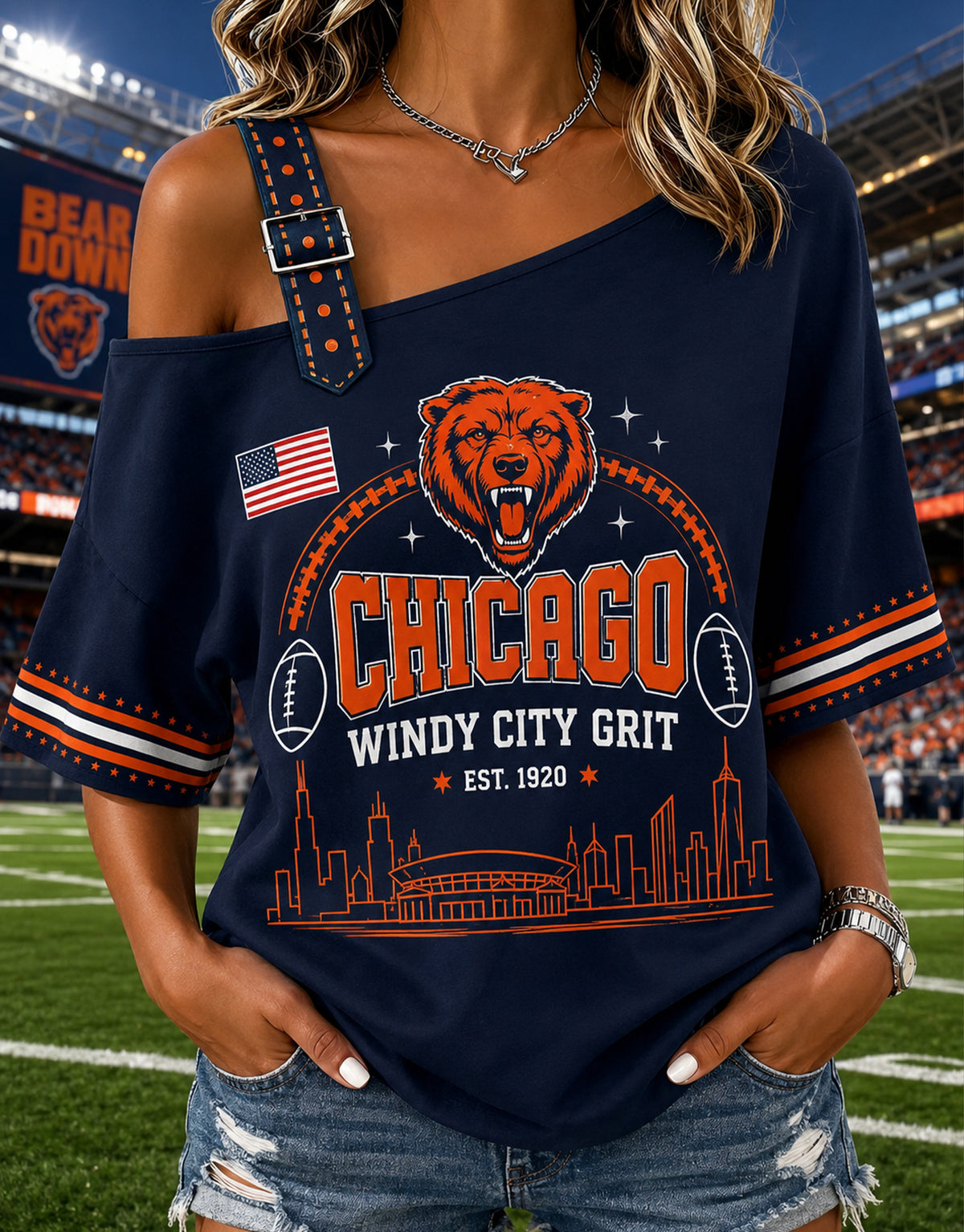Women's Long-Sleeve Off-Shoulder Sweatshirt