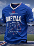Men's V-Neck Raglan Sleeve T-Shirt