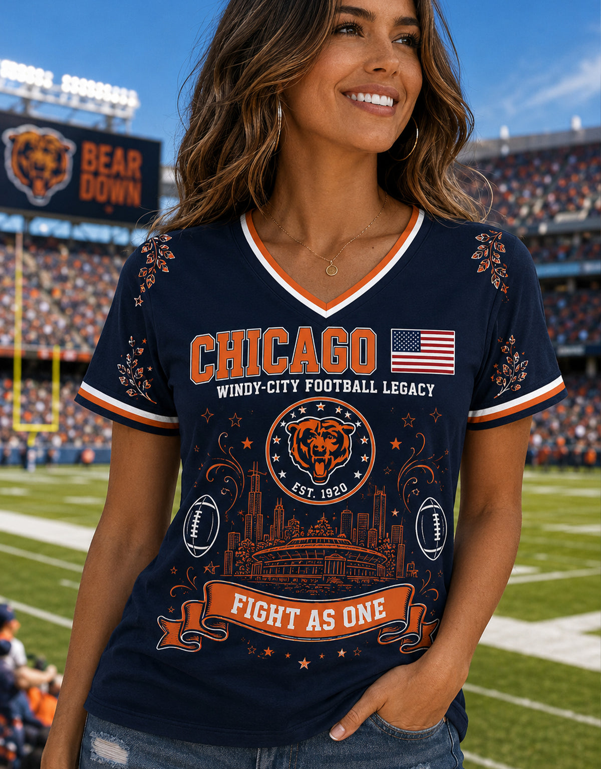 Women's Short-Sleeve V-Neck T-Shirt