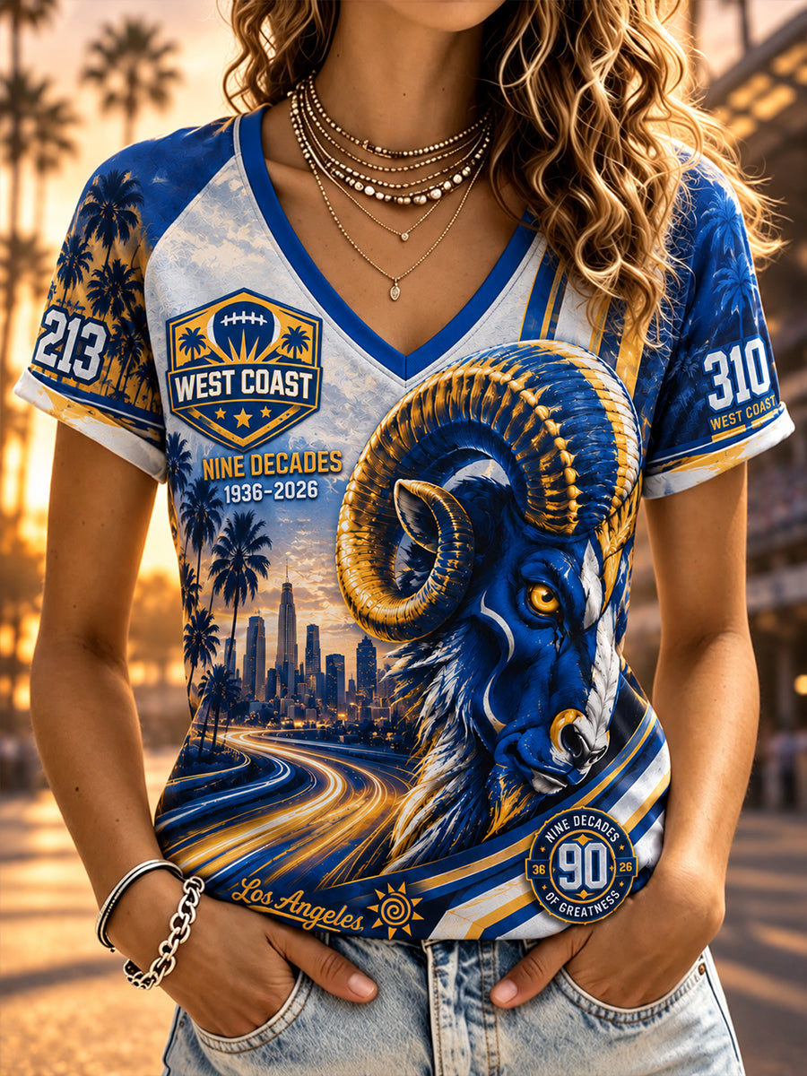 Women's V-Neck Off-Shoulder Short-Sleeved T-Shirt