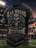 Men's American Rugby Printed Round-neck T-shirt