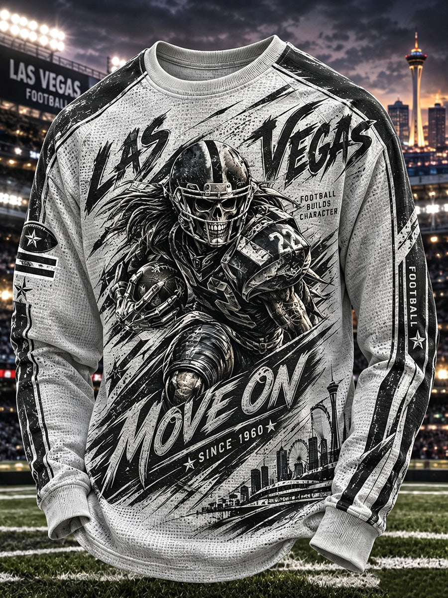 Halloween Dark Print Casual Long Sleeve Shirt