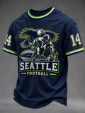Men's Seattle Football Gameday Gift For Football Fans Short Sleeve T-shirt