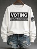Women's VOTE Print Sweatshirt