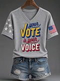 Women's "Vote" Graphic Casual T-Shirt