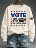 Women's Vote Print Sweatshirt