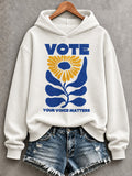 Women's Vote Print Sweatshirt