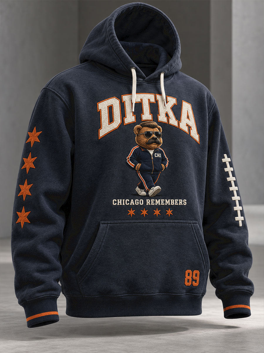 Men's Chicago Football Lover Da Coach Legend Printed Hoodie