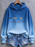 Women's Diabetes Awareness Print Sweatshirt